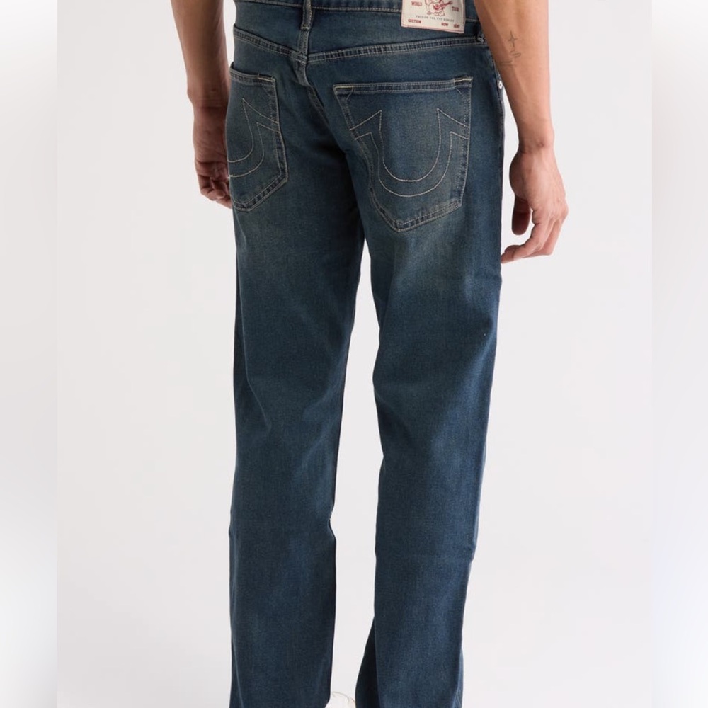 True Religion Geno Relaxed Slim Men’s Jeans in Blue Wash Size 42